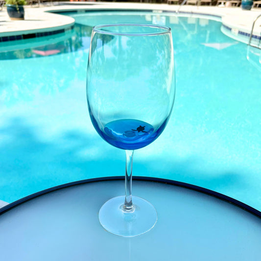 19 oz Ocean Inspired Wine Glass with Sea Creature
