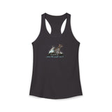 Purrmaid Flounder Racerback Tank — "I Want to Be Where the People Aren't"