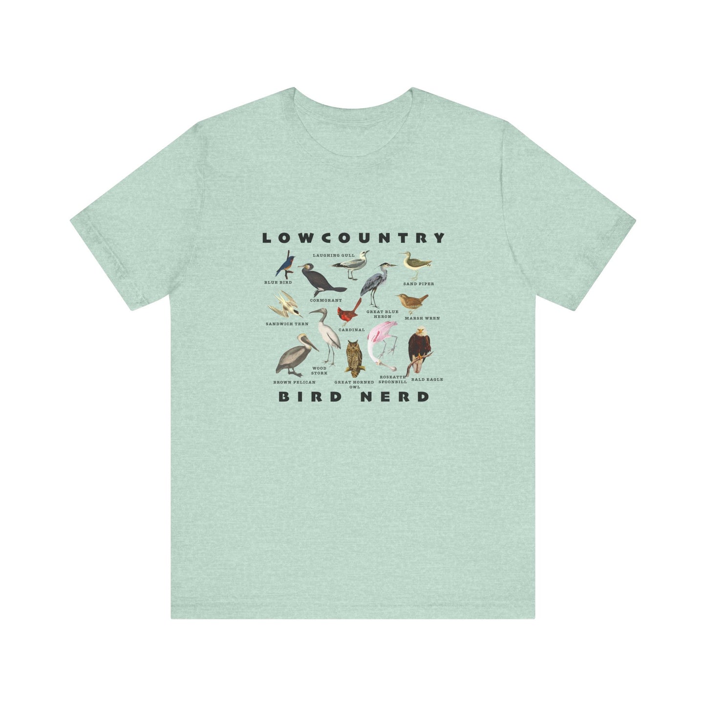 Bird Species Unisex Tee - Lowcountry Bird Nerd Shirt