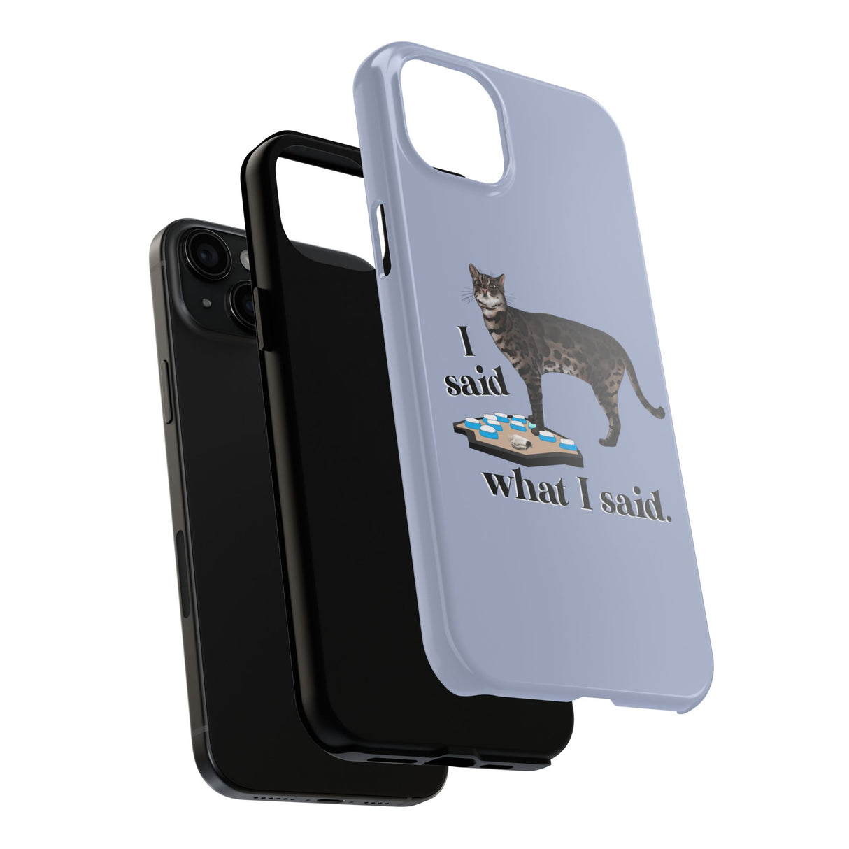 I Said What I Said Flounder Phone Case — Talking Pet Buttons Design