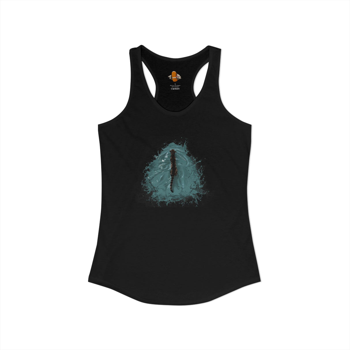 Fish at Heart Flounder Purrmaid Racerback Tank