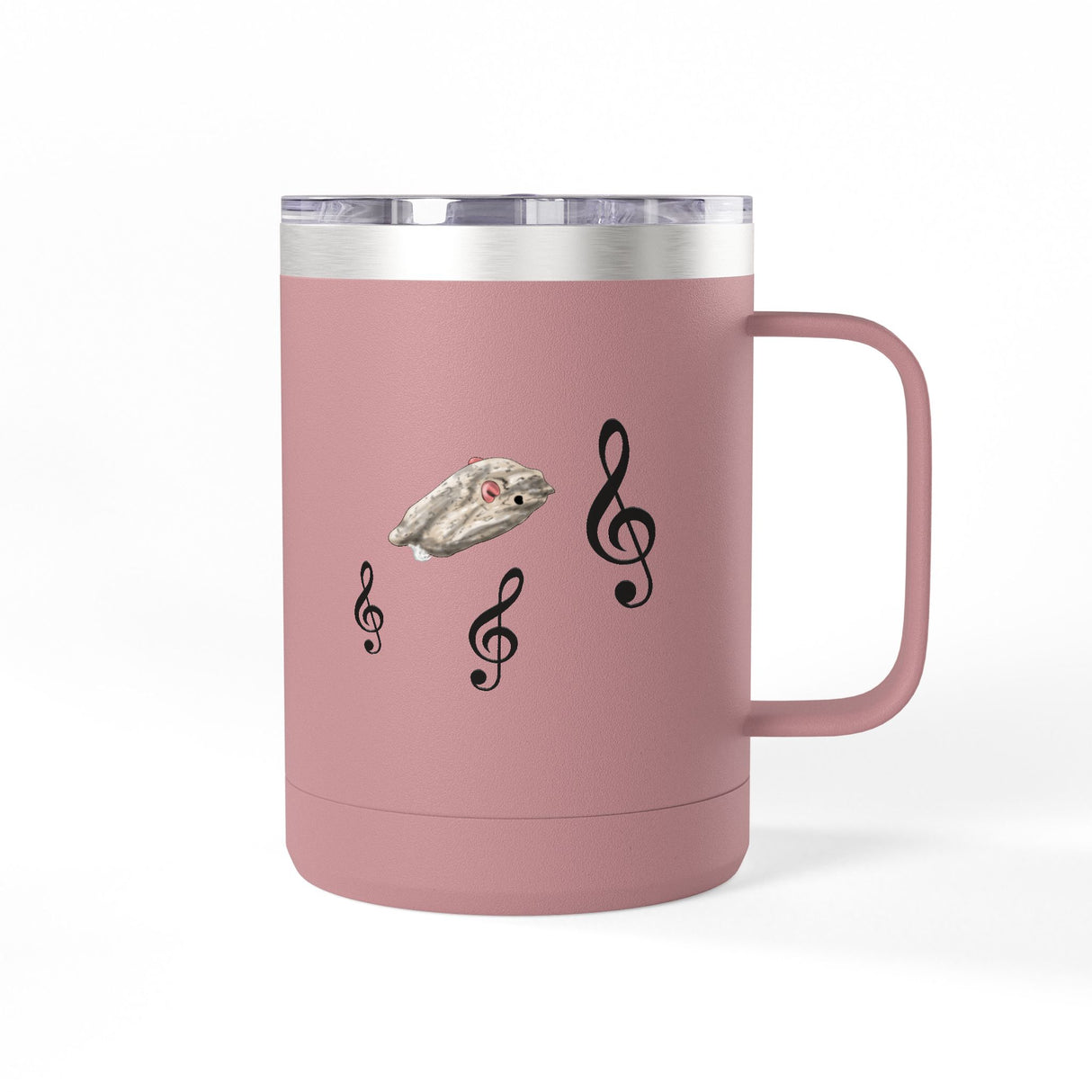 Coffee Mug Tumbler - Treble Maker Design Hand Drawn by Flounder's Mom, Nina