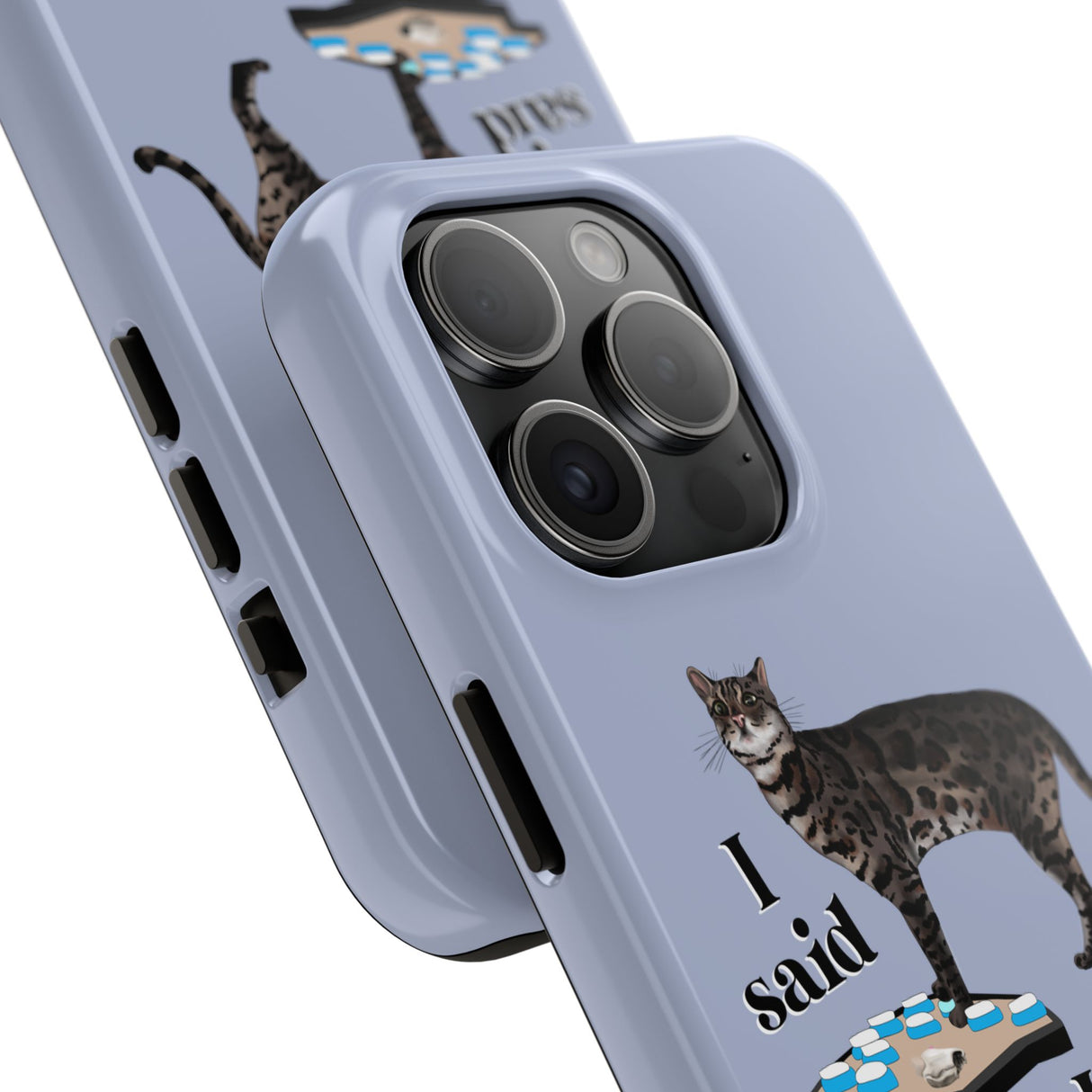 I Said What I Said Flounder Phone Case — Talking Pet Buttons Design