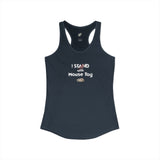 "I Stand with Mouse Toy" Women's Racerback Tank