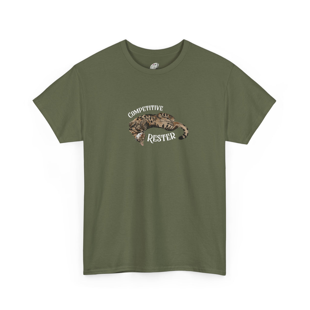Flounder 'Competitive Rester' T-Shirt — Funny Resting Pose Tee