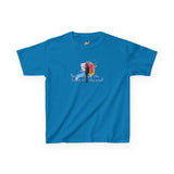 Kids Tee — “Paint With All The Colors Of The Wind” Flounder the Purrcasso Kids T-Shirt