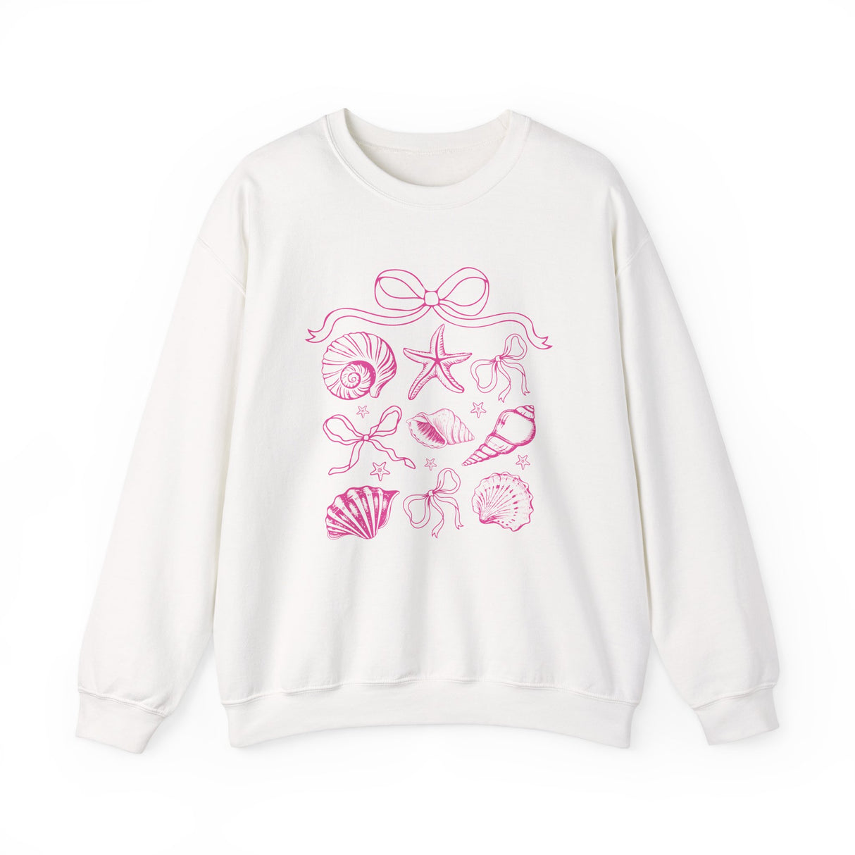 Pink Coastal Coquette Crewneck Sweatshirt