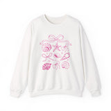 Pink Coastal Coquette Crewneck Sweatshirt