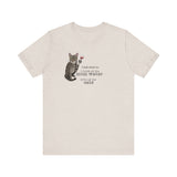 Funny Cat Mom water Wine T-shirt