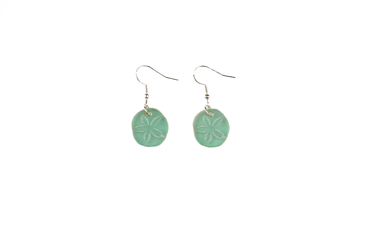 Sand Dollar Ocean Earrings