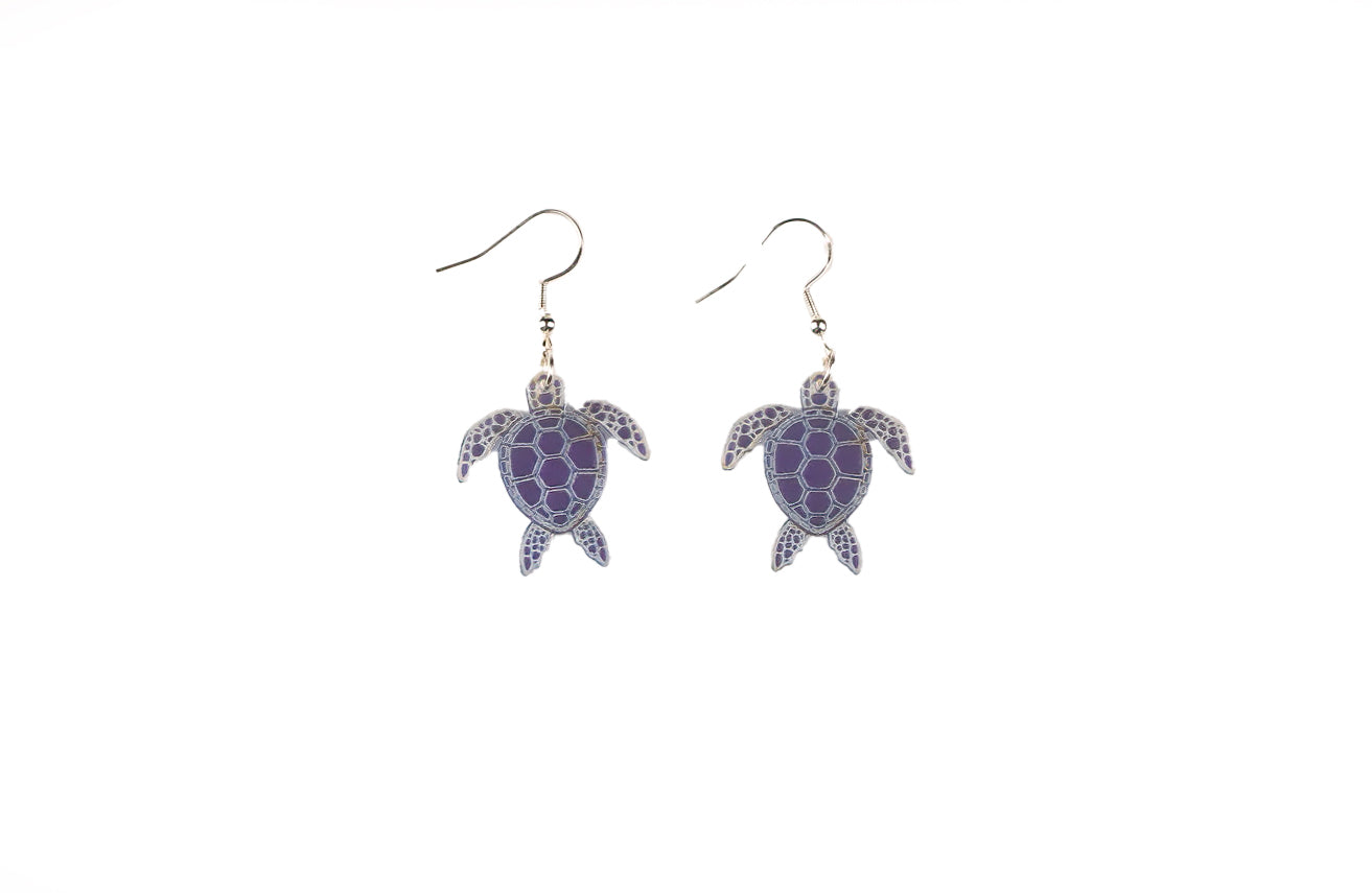 Sea Turtle Ocean Earrings