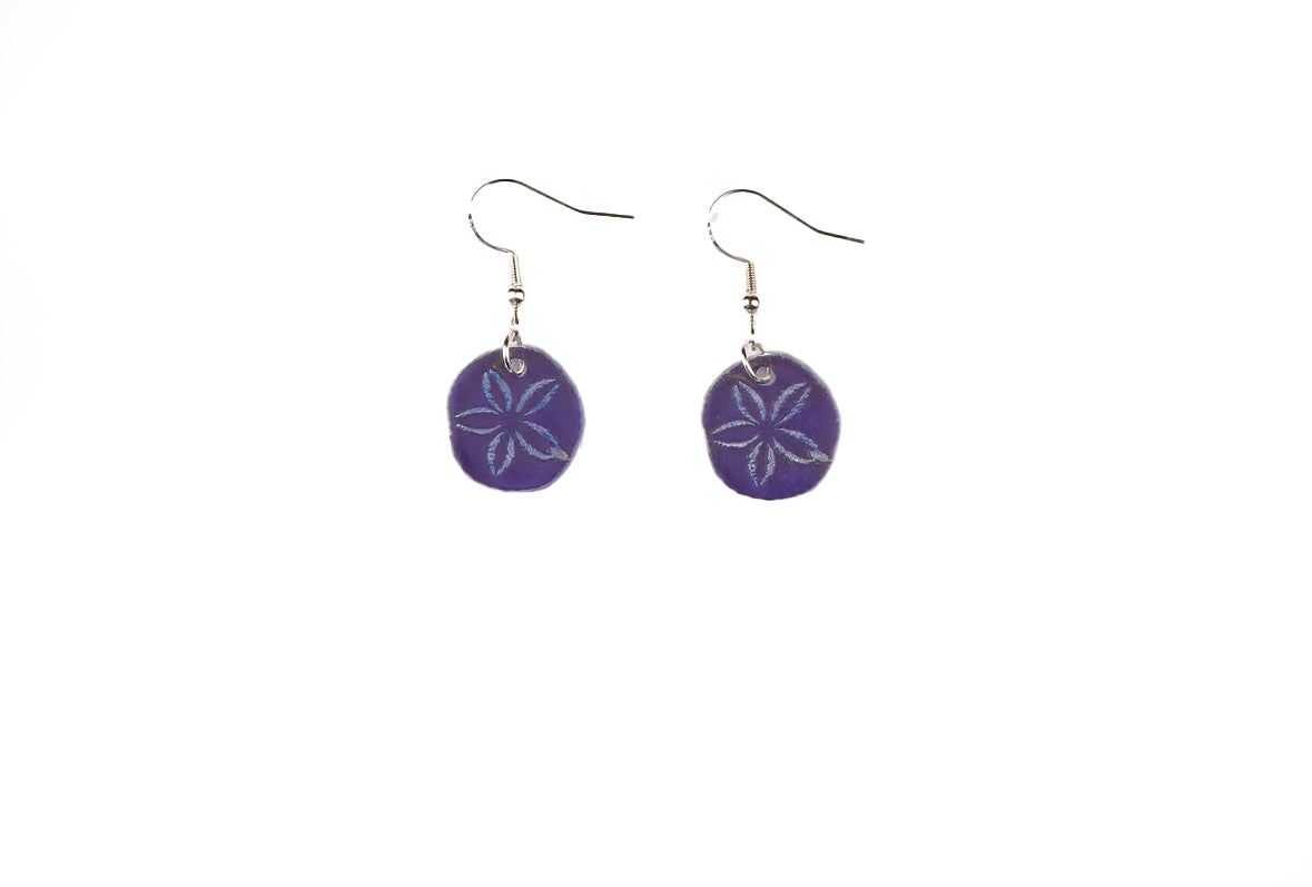 Sand Dollar Ocean Earrings