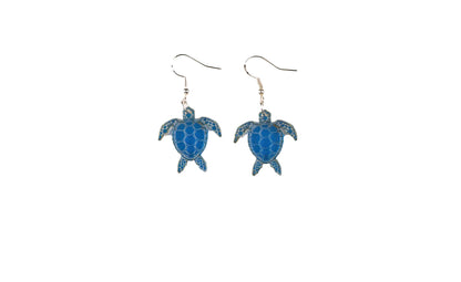 Sea Turtle Ocean Earrings