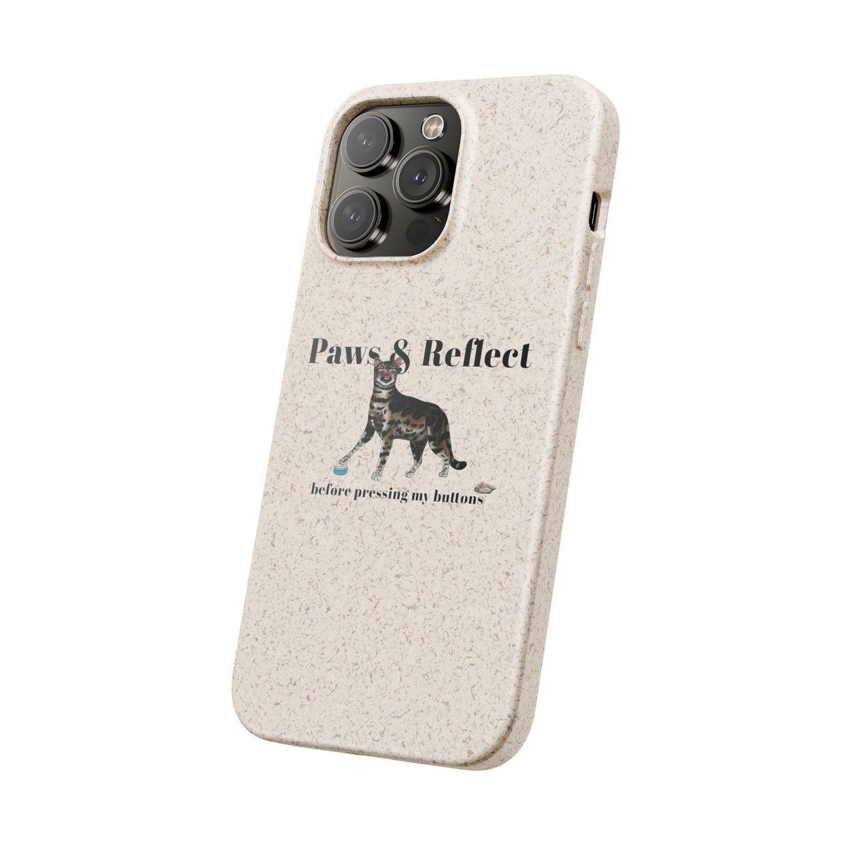 Phone Case - Paws and Reflect Biodegradable Case featuring Flounder the Purrmaid by Nina