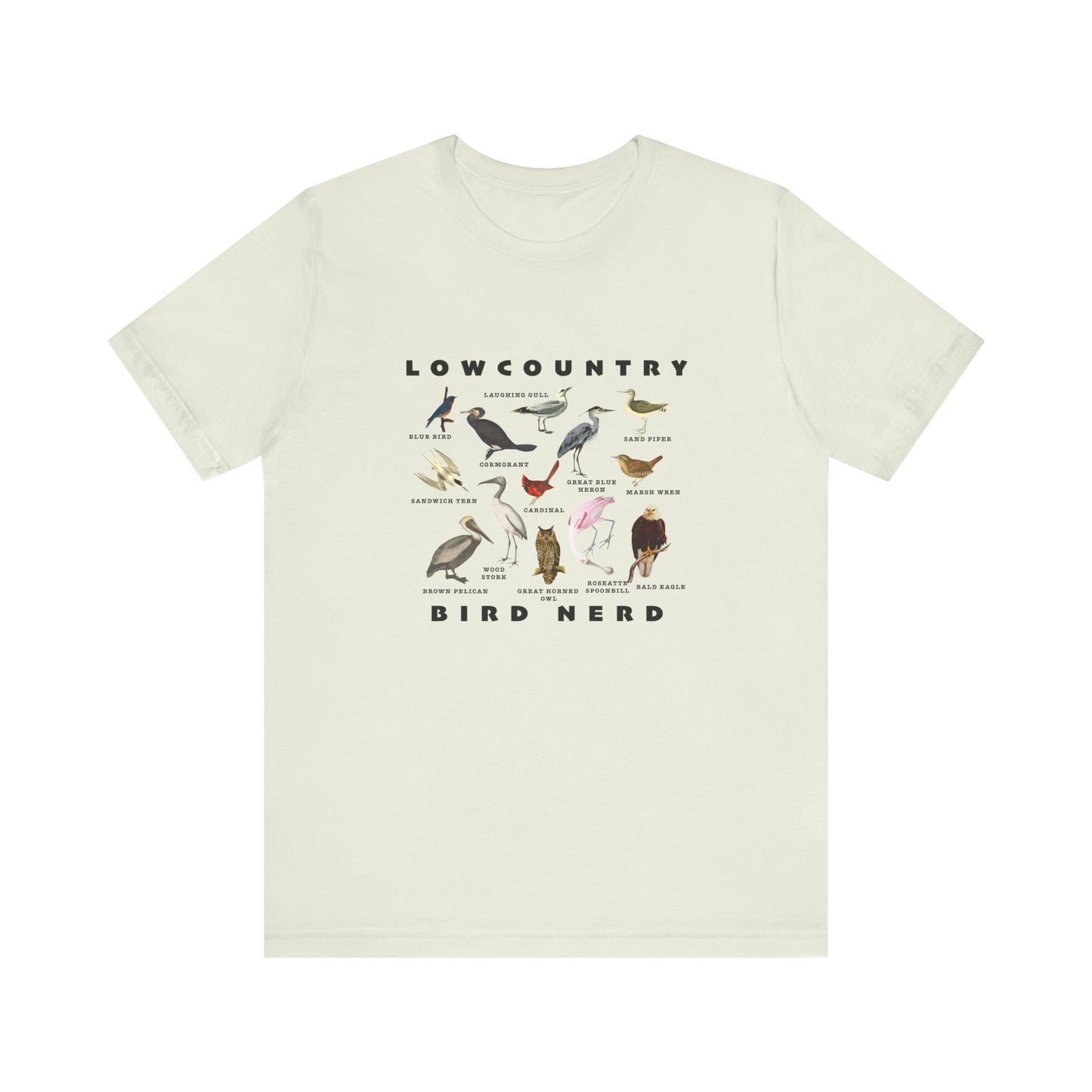 Bird Species Unisex Tee - Lowcountry Bird Nerd Shirt