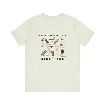 Bird Species Unisex Tee - Lowcountry Bird Nerd Shirt