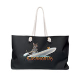 Black Weekender Bag Flocahontas featuring Flounder the purrmaid and Mouse Toy