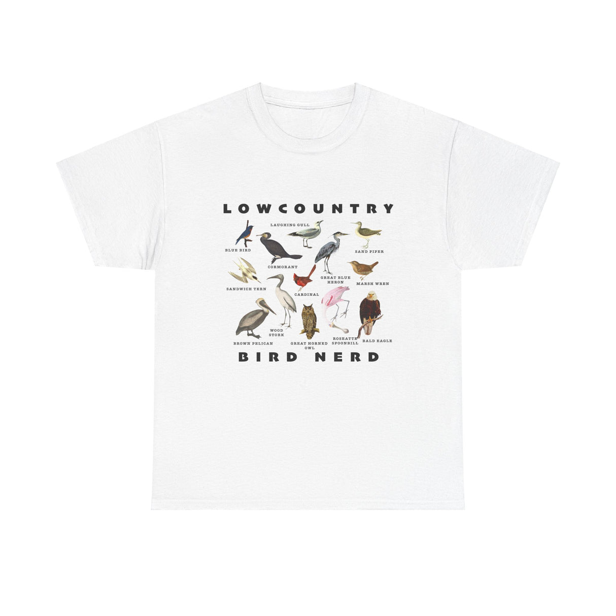 Bird Species Unisex Tee - Lowcountry Bird Nerd Shirt