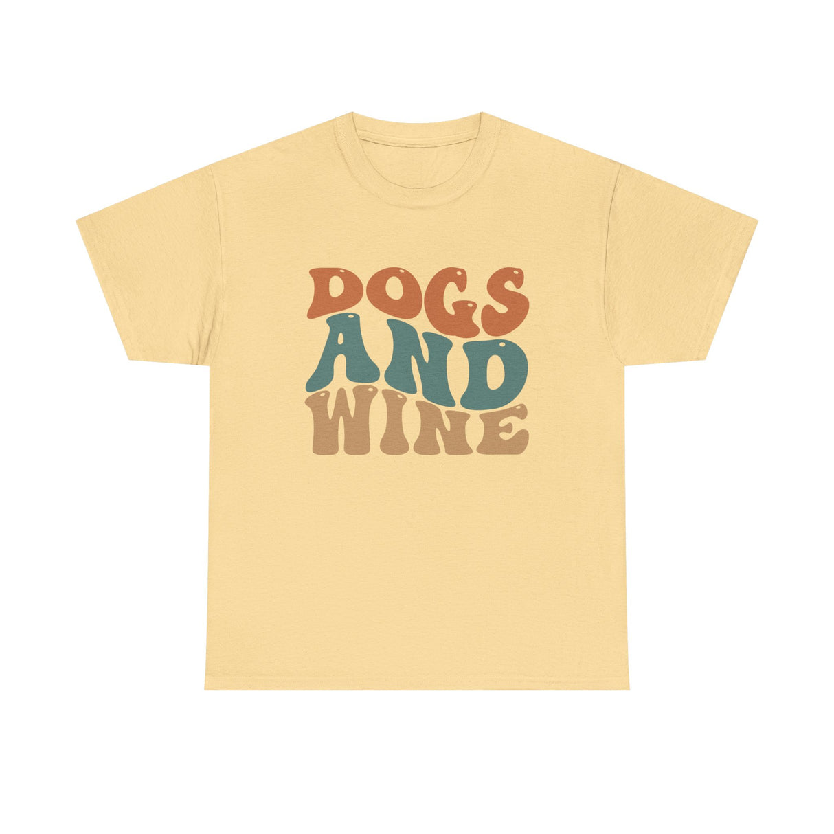 Dogs and Wine Unisex Cotton Tee