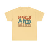 Dogs and Wine Unisex Cotton Tee