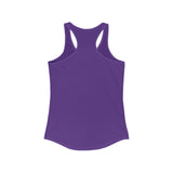 Tank Top - Woman's Ideal Racerback Tank with Flounder the Purrmaid Line Drawing Design