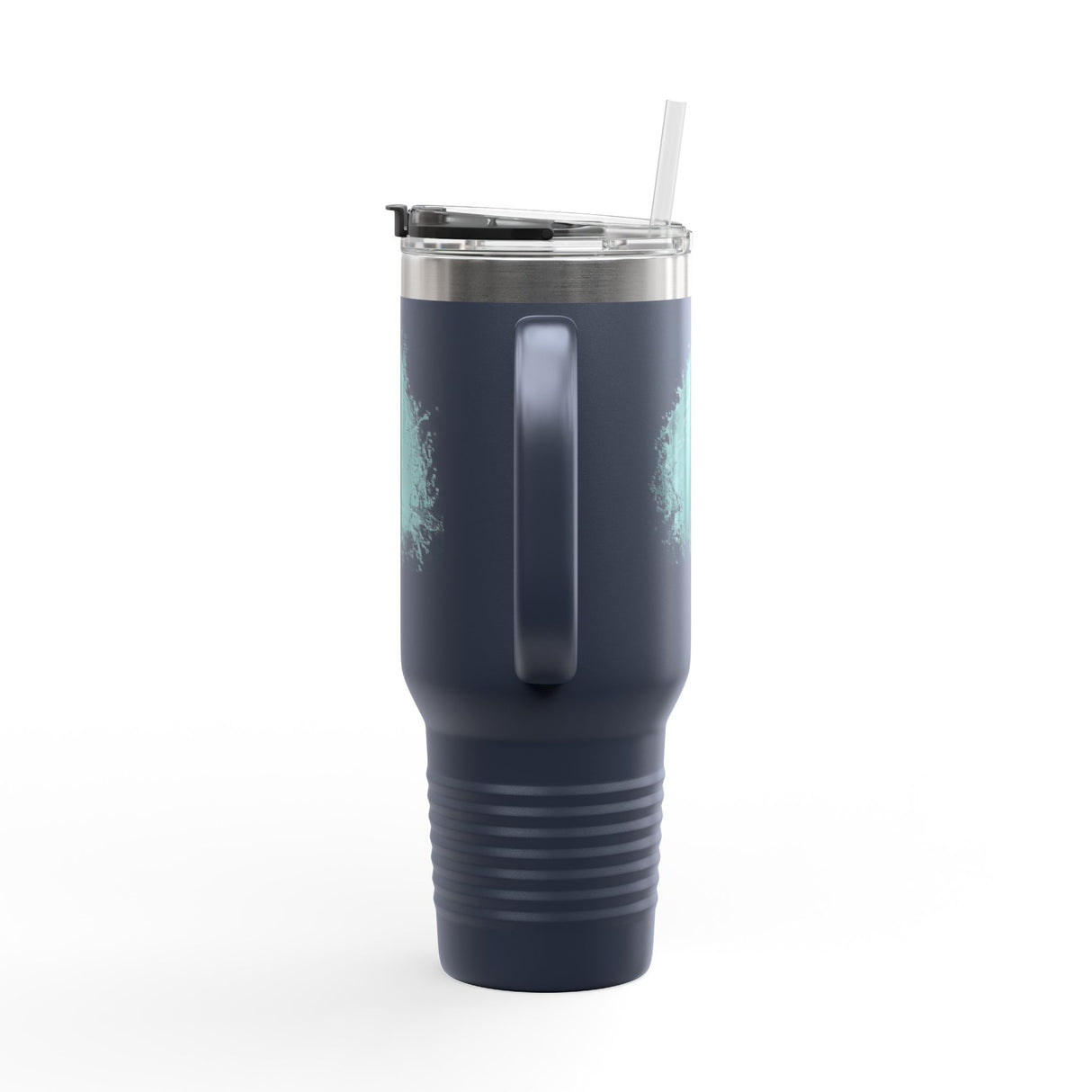 40oz Insulated Travel Mug — "Fish at Heart" Flounder the Purrmaid Hand-Drawn Travel Tumbler