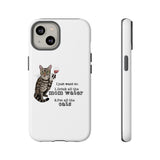 Flounder the Talking Cat Wine Glass Phone Case – "II just want to drink all the mom water"