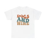 Dogs and Wine Unisex Cotton Tee