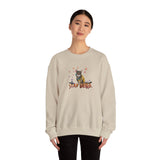 Stay Weird Sweatshirt — Hand-Drawn Flounder & Mouse Toy Hug Crewneck