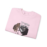 Unisex Sweatshirt - Treble Maker Design featuring Flounder the Purrmaid Playing Piano for Mouse Toy
