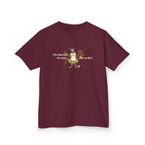 Kids Heavy Cotton™ Tee - Bravery Tutu design featuring Flounder with Mouse Toy by her side