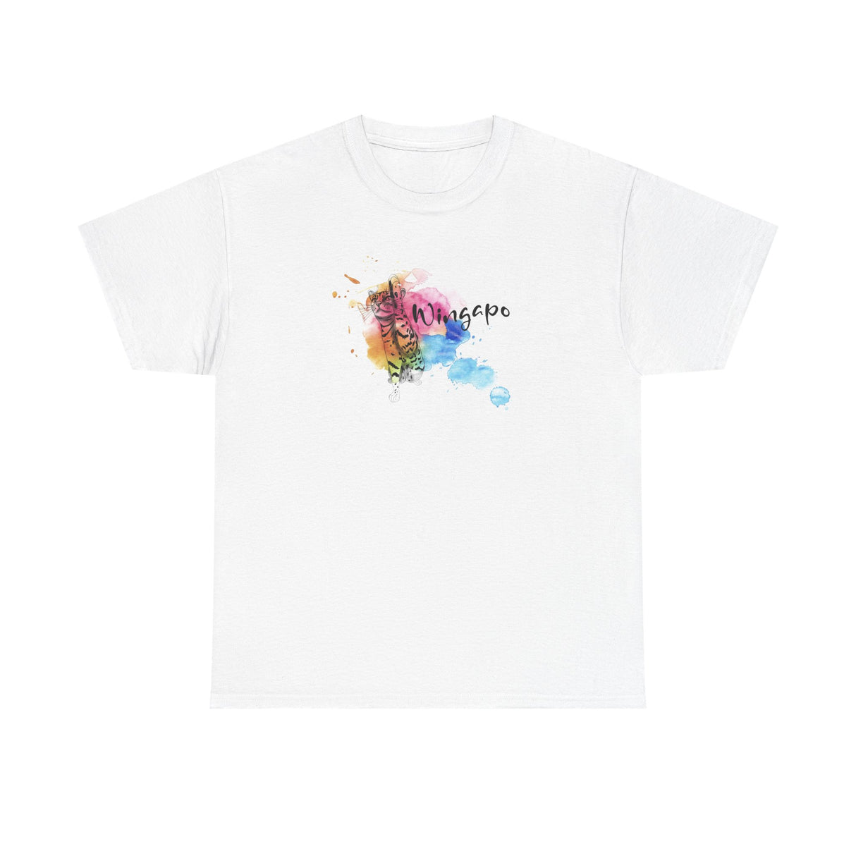 T-Shirt Wingapo Watercolor Design Featuring Flounder the Purrmaid