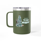 Coffee Mug Tumbler - Christmas Tree Hugger Design