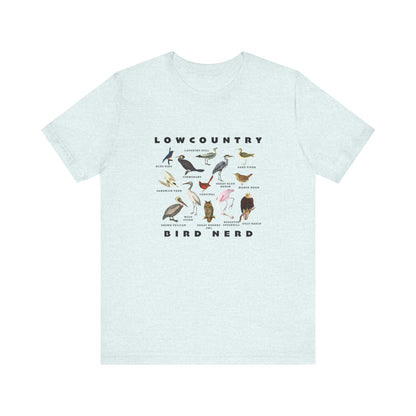 Bird Species Unisex Tee - Lowcountry Bird Nerd Shirt