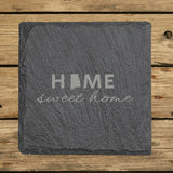 Alabama Slate Coaster Set – Engraved Natural Stone (Set of 4)