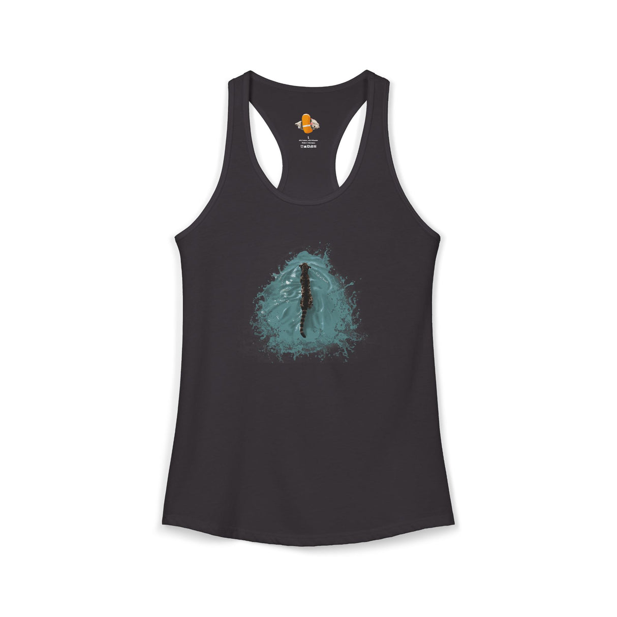 Fish at Heart Flounder Purrmaid Racerback Tank