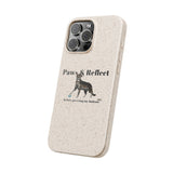 Phone Case - Paws and Reflect Biodegradable Case featuring Flounder the Purrmaid by Nina