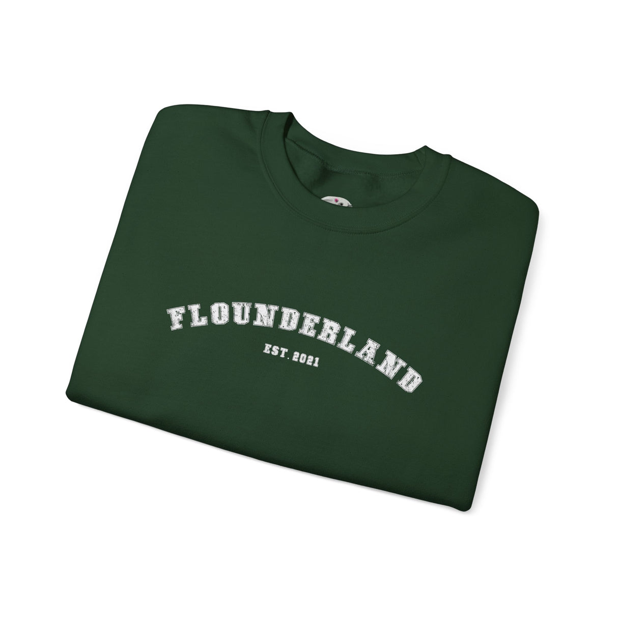 FlounderLand Collegiate Crewneck Sweatshirt — "EST. 2021"