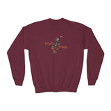 Tricks for Treats Youth Crewneck Sweatshirt — Flounder in Halloween Bravery Tutu Ballet Design