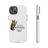 Flounder the Talking Cat Wine Glass Phone Case – "II just want to drink all the mom water"