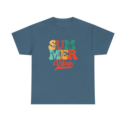 Retro Summer Vibes Unisex Cotton Tee