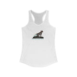 Purrmaid Flounder Racerback Tank — "I Want to Be Where the People Aren't"