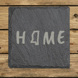 Mississippi Slate Coaster Set – Engraved Natural Stone (Set of 4)