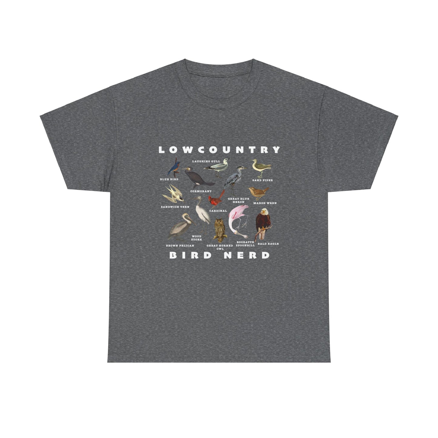 Bird Species Unisex Tee - Lowcountry Bird Nerd Shirt