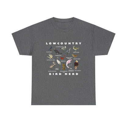 Bird Species Unisex Tee - Lowcountry Bird Nerd Shirt