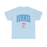 Summer Collegiate Style Cotton T-Shirt