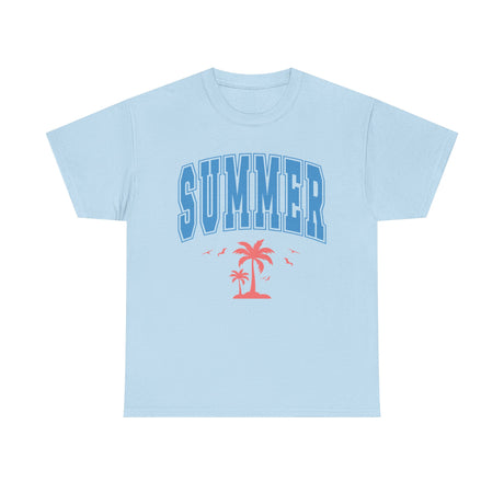 Summer Collegiate Style Cotton T-Shirt