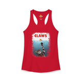 Purrmaid Flounder Claws Tank — Women's Racerback Tank with 'Shark-Like' Cat Catch Design