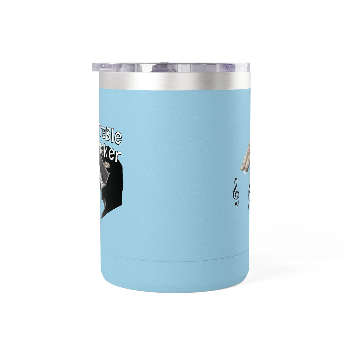 Coffee Mug Tumbler - Treble Maker Design Hand Drawn by Flounder's Mom, Nina