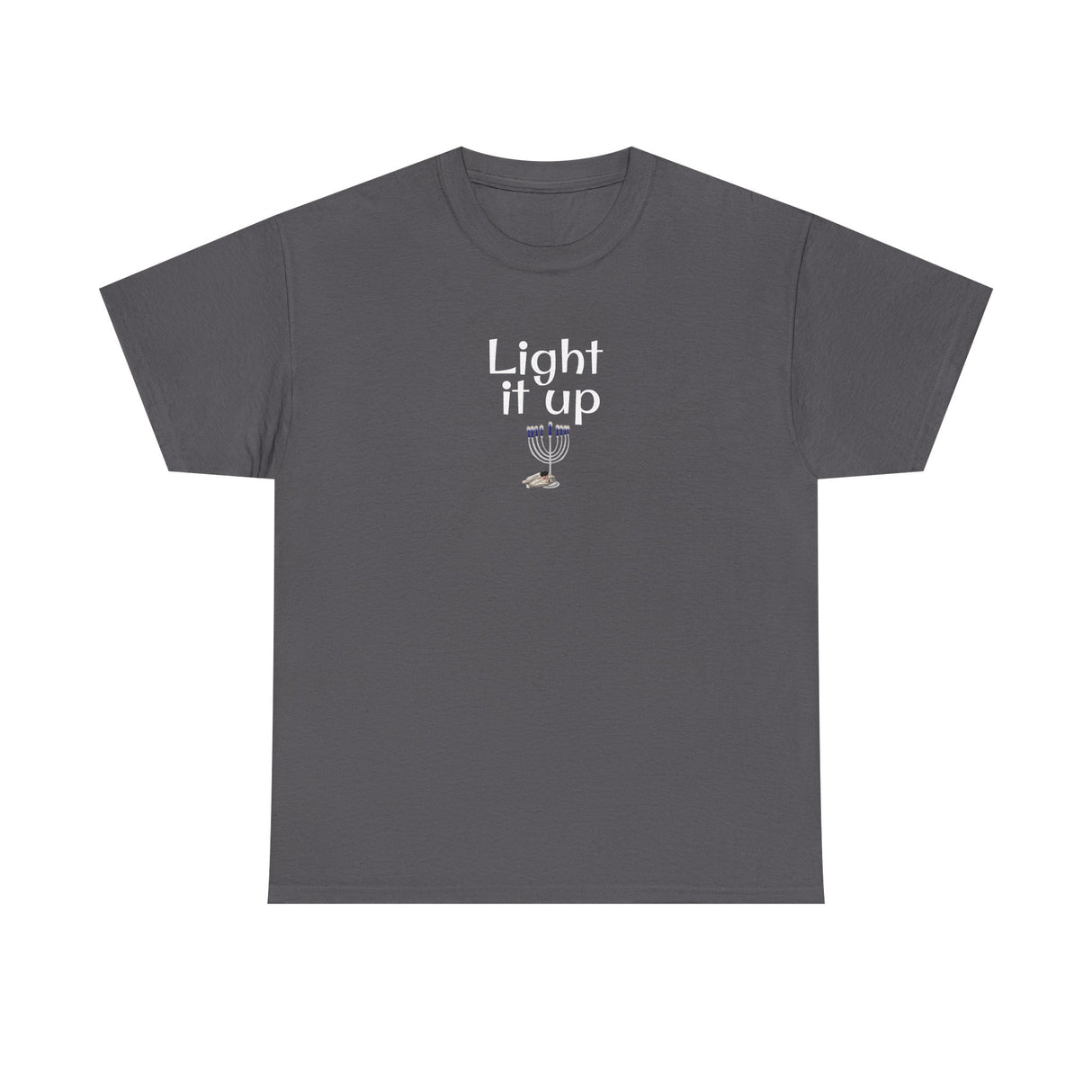 Light it Up Unisex Tee - Mouse Toy Menorah Design